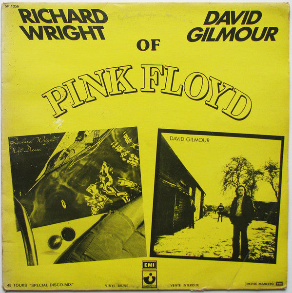 Richard Wright / David Gilmour : Drop In From The Top / No Way (12", Promo, Yel)