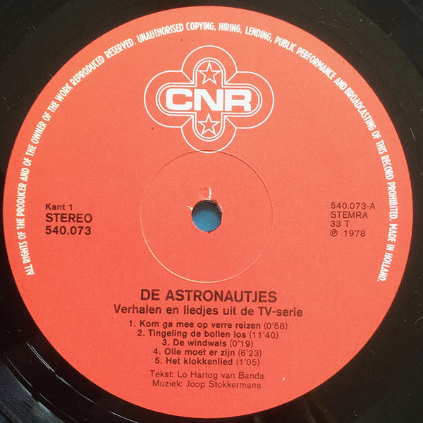 De Astronautjes : Verhalen En Liedjes Uit De Tv Serie (LP)