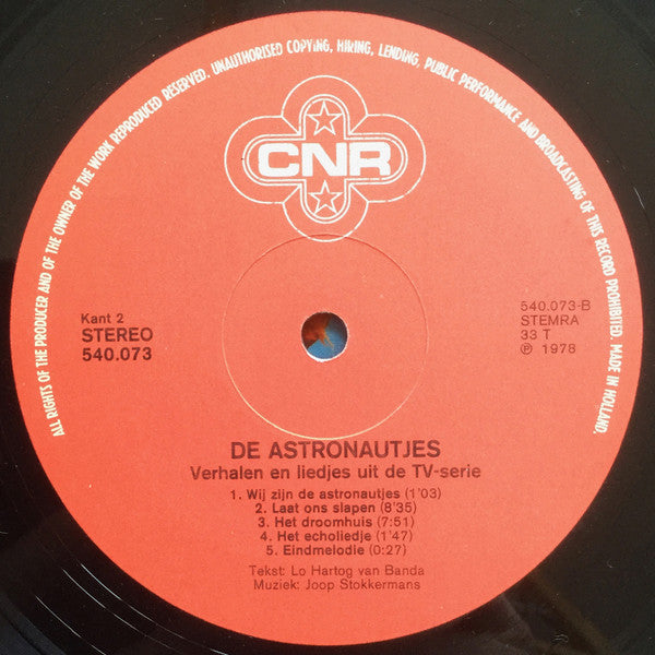 De Astronautjes : Verhalen En Liedjes Uit De Tv Serie (LP)