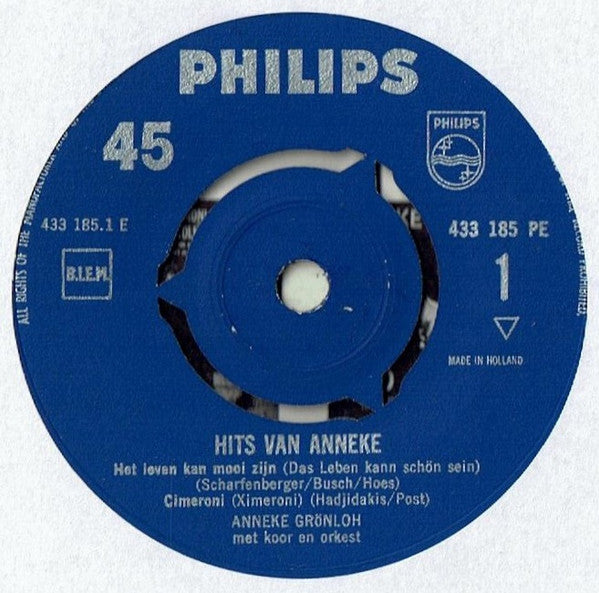 Anneke Grönloh : Hits Van Anneke (7", EP)
