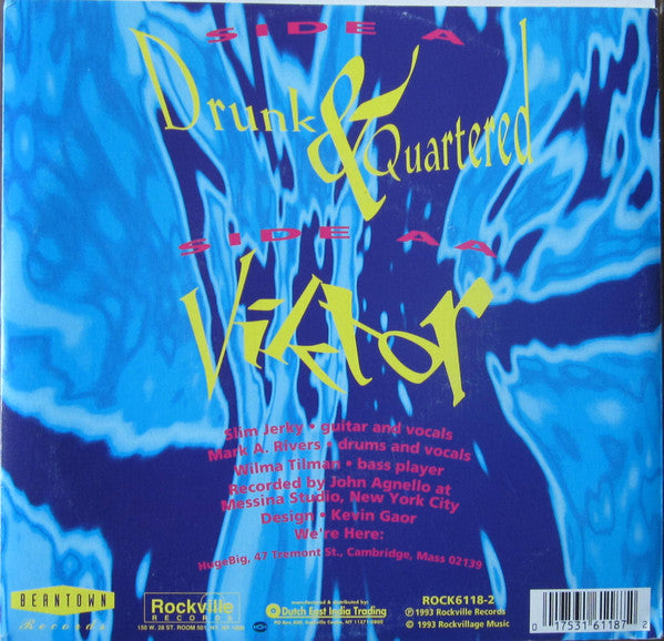 Merang : Drunk And Quartered (7", Single, Blu)