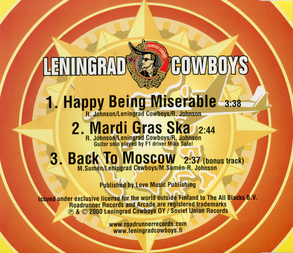 Leningrad Cowboys : Happy Being Miserable (CD, Maxi)