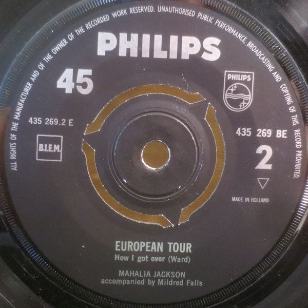 Mahalia Jackson : European Tour (7", EP)