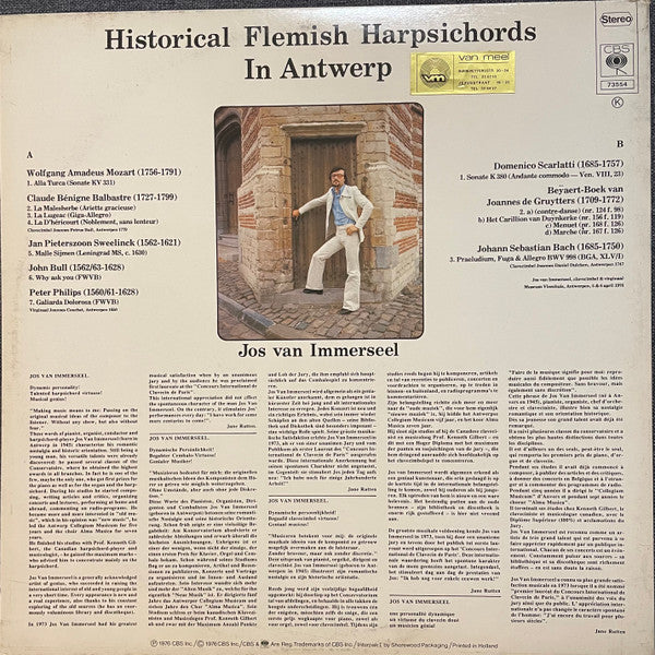 Jos Van Immerseel : Historical Flemish Harpsichords In Antwerp (LP)