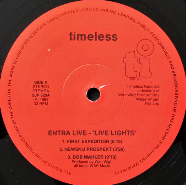 Entra : Live Lights (LP, Album)