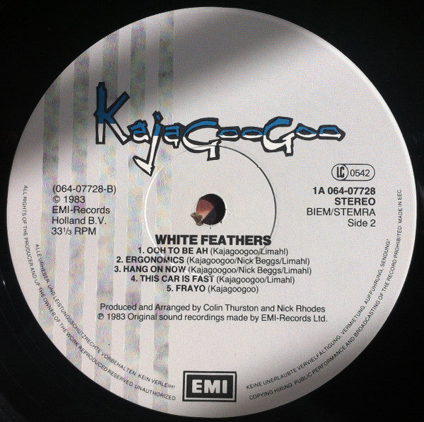KajaGooGoo : White Feathers (LP, Album)