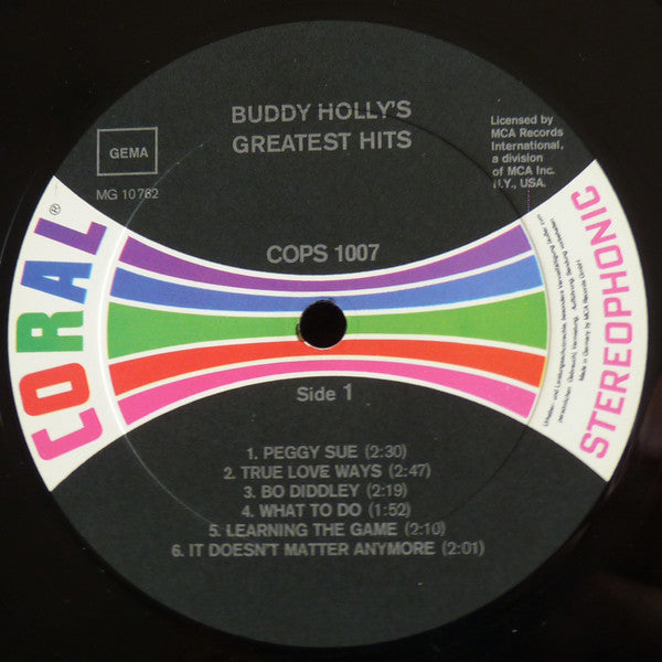 Buddy Holly : Buddy Holly's Greatest Hits (LP, Comp, RE)