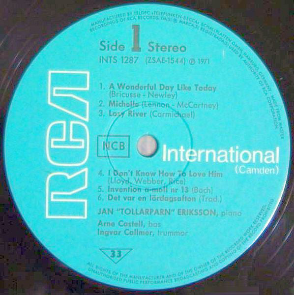 Jan Eriksson : Jan "Tollarparn" Eriksson (LP, Album)