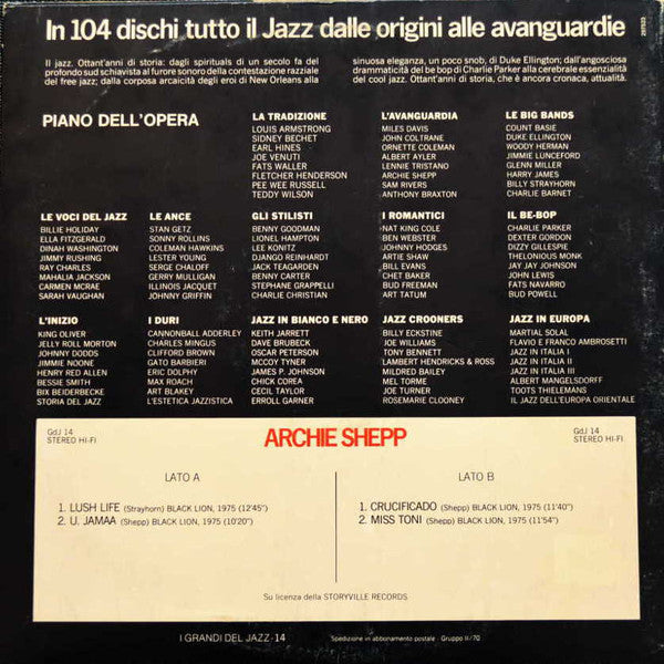 Archie Shepp : Archie Shepp (LP, Album)