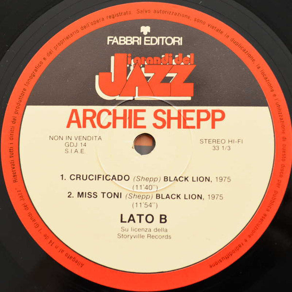 Archie Shepp : Archie Shepp (LP, Album)