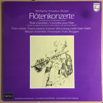 Wolfgang Amadeus Mozart - Frans Vester, Edward Witsenburg, Mozart-Ensemble Amsterdam, Frans Brüggen : Flötenkonzerte = Flute Concertos = Concertos Pour Flûte (2xLP)