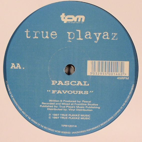 Pascal : Who Can Draw / Favours (12")