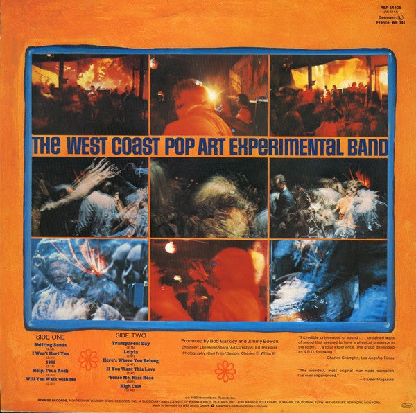 The West Coast Pop Art Experimental Band : Part One (LP, Album, RE)
