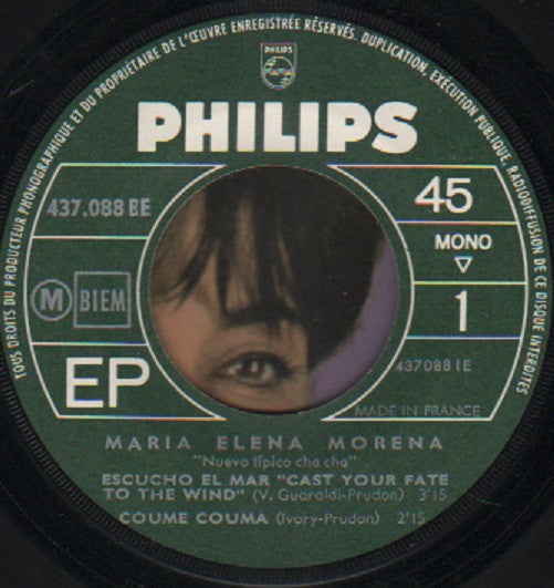 Maria Elena Morena : Nuevo Tipico Cha-Cha (7", EP, Mono)