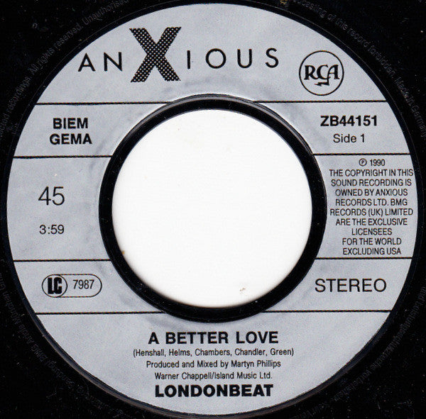Londonbeat : A Better Love (7", Single)