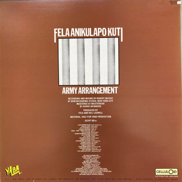Fela Kuti : Army Arrangement (LP, Album)