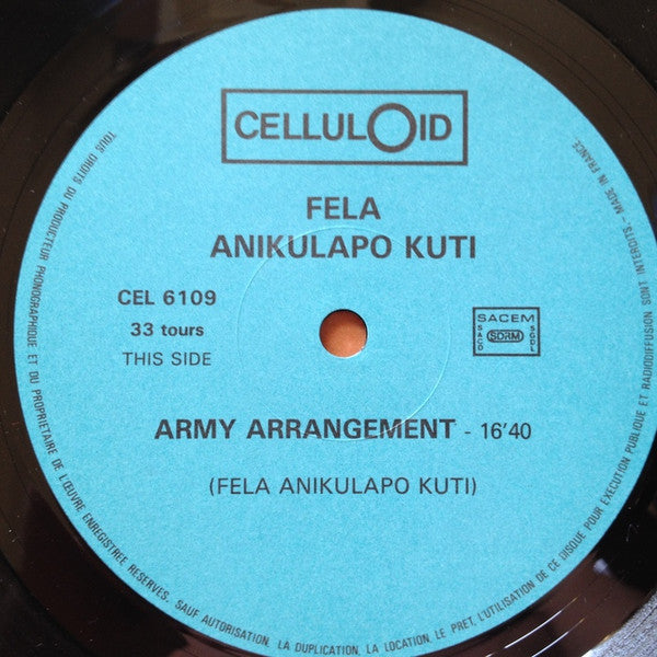 Fela Kuti : Army Arrangement (LP, Album)