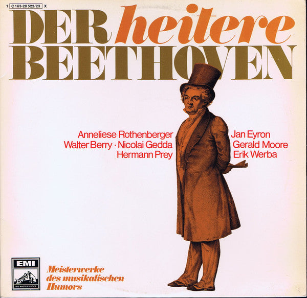 Ludwig van Beethoven - Anneliese Rothenberger, Walter Berry, Nicolai Gedda, Hermann Prey, Jan Eyron, Gerald Moore, Erik Werba : Der Heitere Beethoven (2xLP)