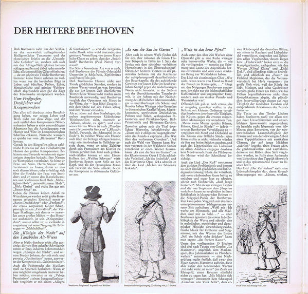 Ludwig van Beethoven - Anneliese Rothenberger, Walter Berry, Nicolai Gedda, Hermann Prey, Jan Eyron, Gerald Moore, Erik Werba : Der Heitere Beethoven (2xLP)