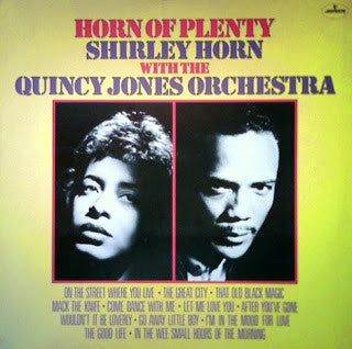Shirley Horn With Quincy Jones And His Orchestra : Horn Of Plenty (LP, Album, RE)