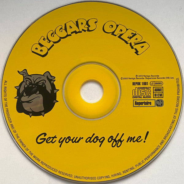 Beggars Opera : Get Your Dog Off Me (CD, Album, RE, RM)