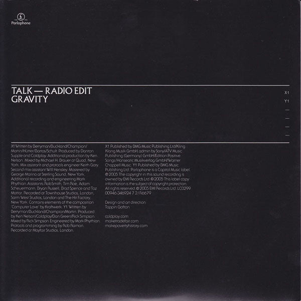 Coldplay : Talk (7", Single, Ltd)