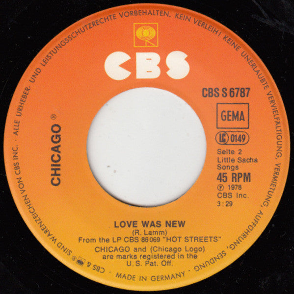 Chicago (2) : Alive Again (7", Single)