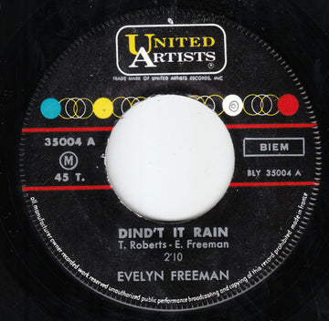 Evelyn Freeman : Didn't It Rain  (7", Single)