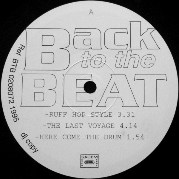 Various : Back To The Beat (12", Ltd, RE)