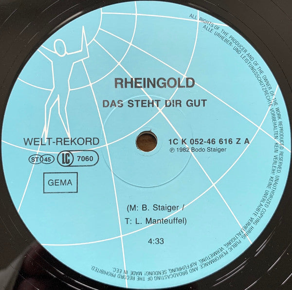 Rheingold : Das Steht Dir Gut / Stahlherz (12", Maxi)