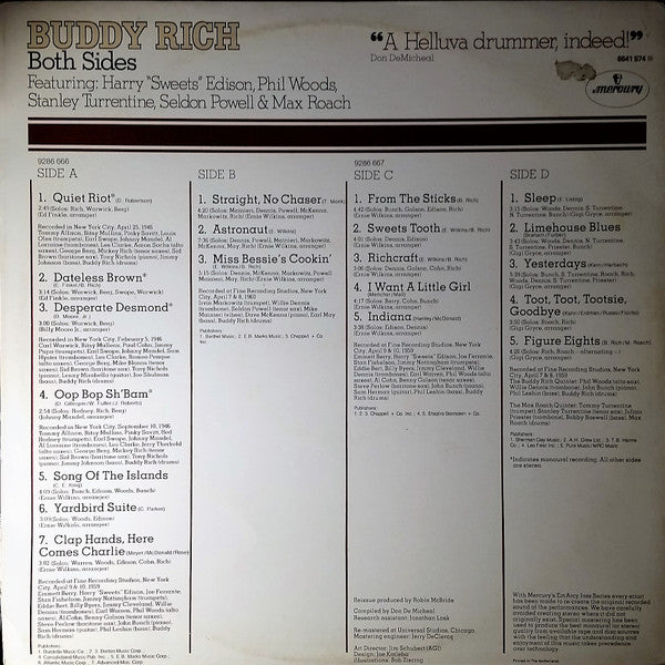 Buddy Rich : Both Sides (2xLP, Comp, RM)
