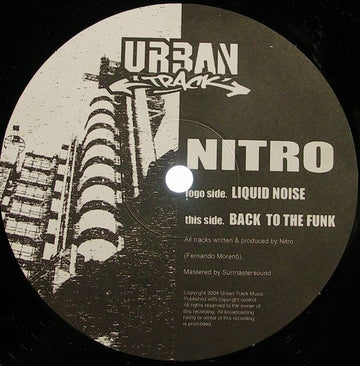 DJ Nitro : Back To The Funk / Liquid Noise (12")