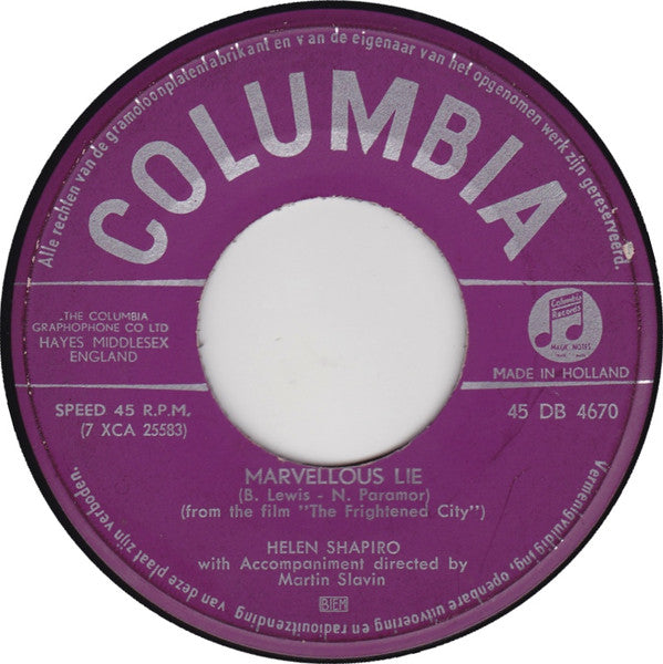 Helen Shapiro : You Don't Know (7", Single)