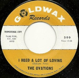 The Ovations : Don't Cry (7", Promo)