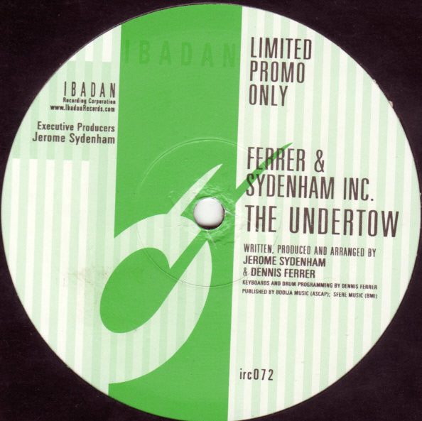 Jerome Sydenham & Dennis Ferrer : The Undertow (12", S/Sided, Ltd, Promo)