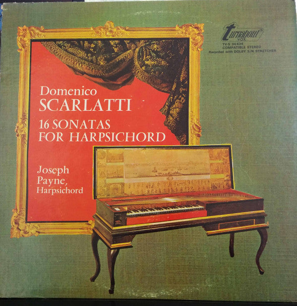 Domenico Scarlatti, Joseph Payne : 16 Sonatas For Harpsichord (LP, Album)