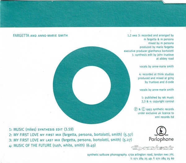 Fargetta And Ann-Marie Smith : Music (CD, Single)