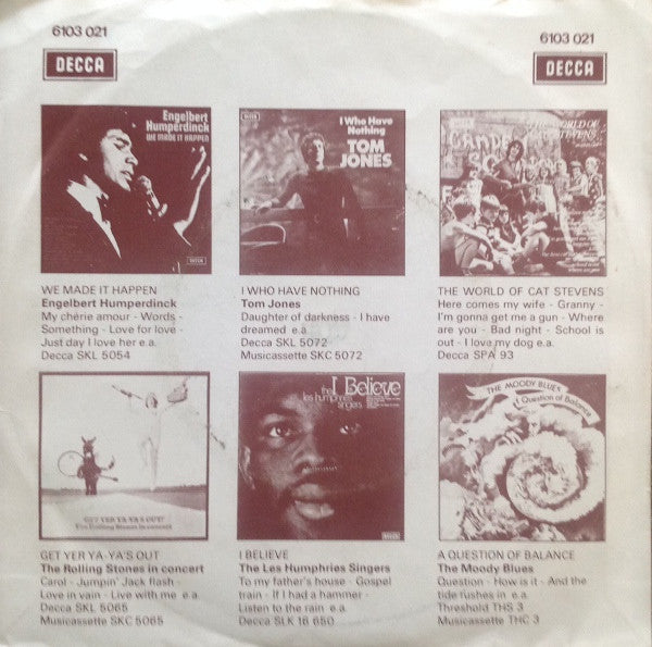 Tom Jones : Puppet Man / Every Mile (7", Single)