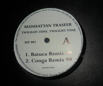 The Manhattan Transfer : Twilight Zone, Twilight Tone (12", Promo, Unofficial)