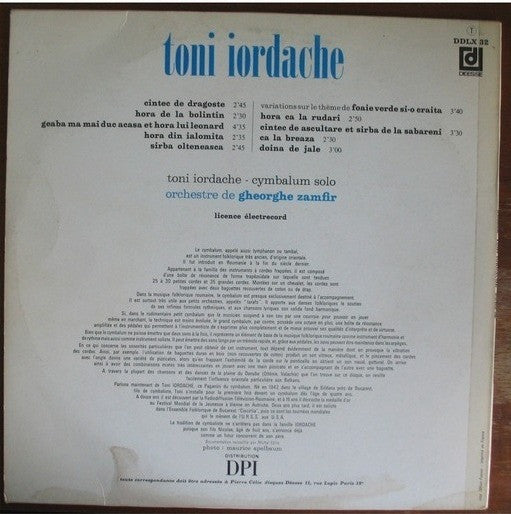 Toni Iordache : L'Eblouissant Virtuose Du Cymbalum (LP, Album, RE)