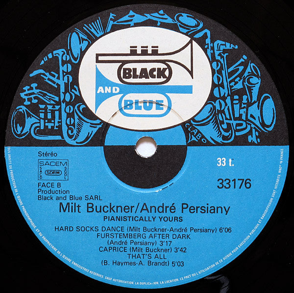 Milt Buckner / André Persiany : Pianistically Yours (LP, Album)