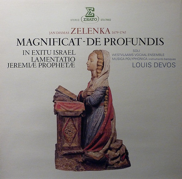 Jan Dismas Zelenka, Het Westvlaams Vocaal Ensemble, Musica Polyphonica, Louis Devos : Magnificat - De Profundis / In Exitu Israël, Lamentatio Jeremiae Prophetae (LP, Album, Gat)