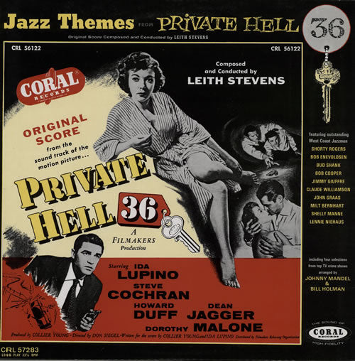 Leith Stevens & His Orchestra / Johnny Mandel, Bill Holman : Jazz Themes From Private Hell 36 / Jazz Themes For Cops And Robbers (LP, Album, Mono)