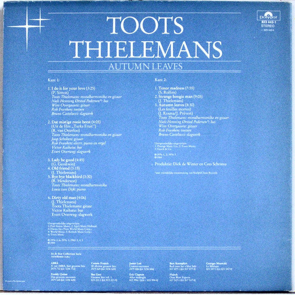 Toots Thielemans : Autumn Leaves (LP, Album, Comp)