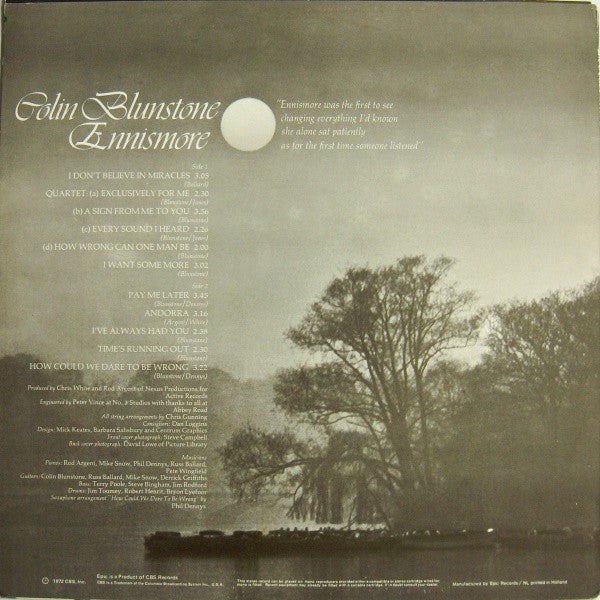 Colin Blunstone : Ennismore (LP, Album)