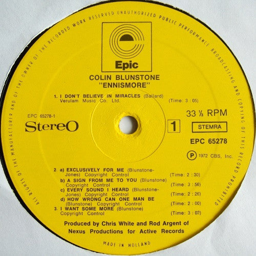 Colin Blunstone : Ennismore (LP, Album)