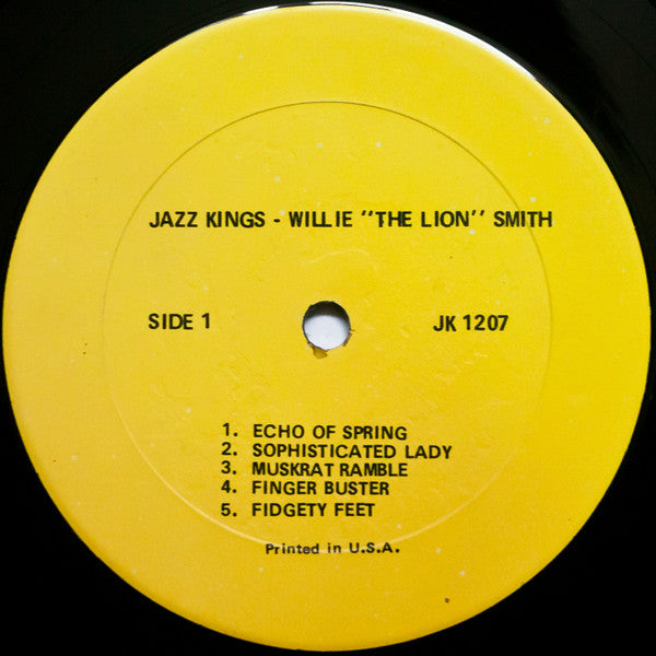 Willie "The Lion" Smith And His Allstars : Jazz Kings Immortals (LP)
