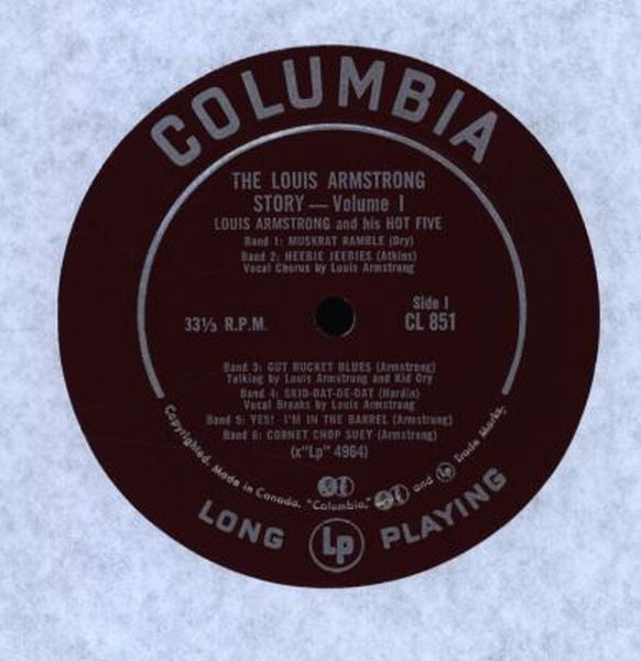 Louis Armstrong And His Hot Five* : The Louis Armstrong Story - Vol.1 (LP, Album, Comp, Mono)