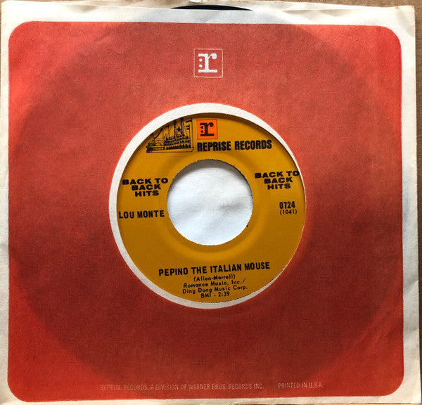 Lou Monte : Pepino The Italian Mouse / What Did Washington Say (When He Crossed The Delaware) (7", Single, RE)
