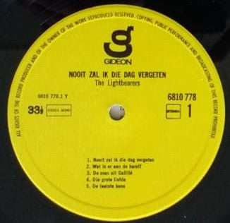 The Lightbearers : Nooit Zal Ik Die Dag Vergeten (LP, Album)